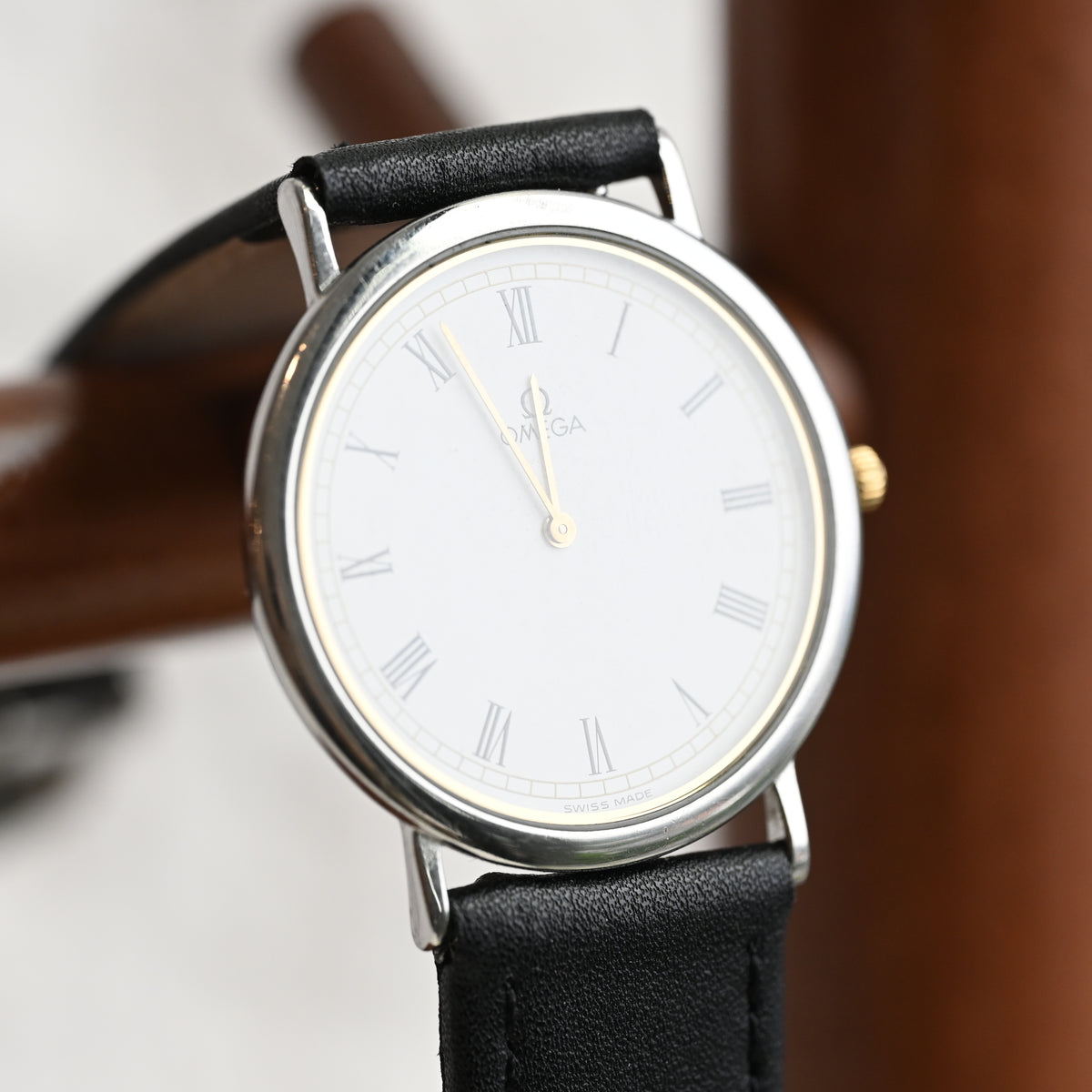 Omega De Ville White Roman Dial Watch Ref.195.0075 Cal.1378