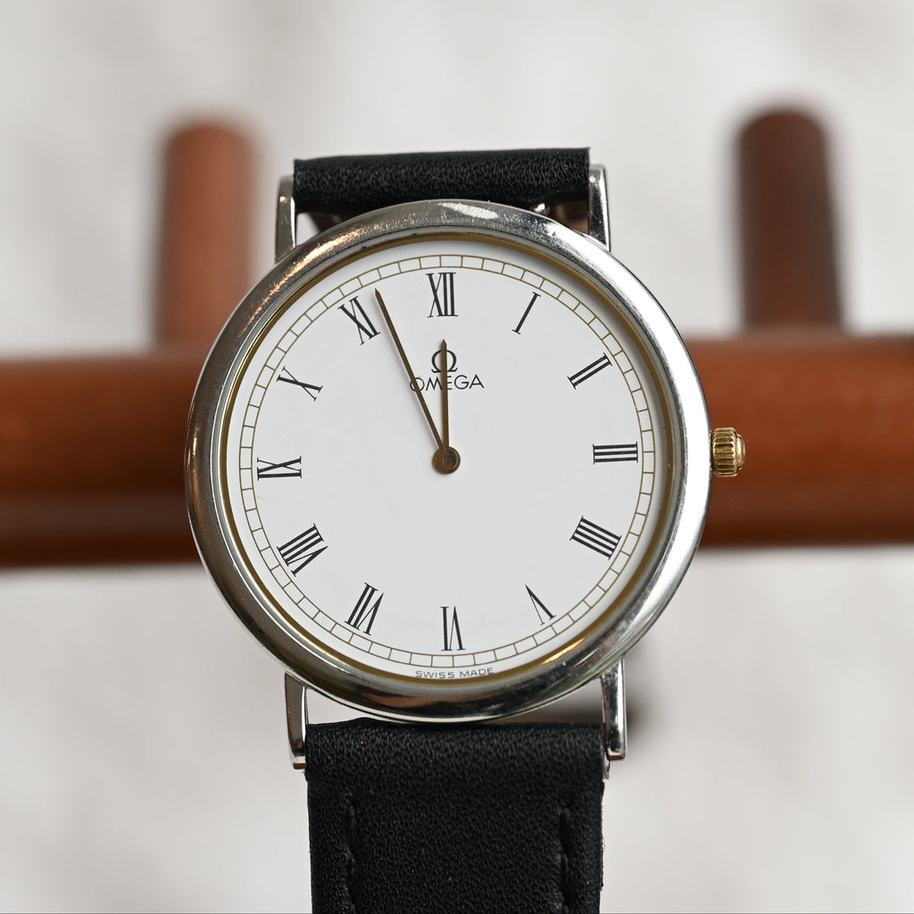 Omega De Ville White Roman Dial Watch Ref.195.0075 Cal.1378