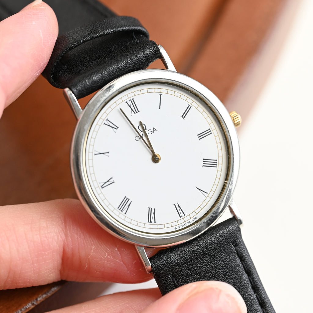 Omega De Ville White Roman Dial Watch Ref.195.0075 Cal.1378