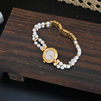 Mikimoto Double Pearl Bracelet Watch