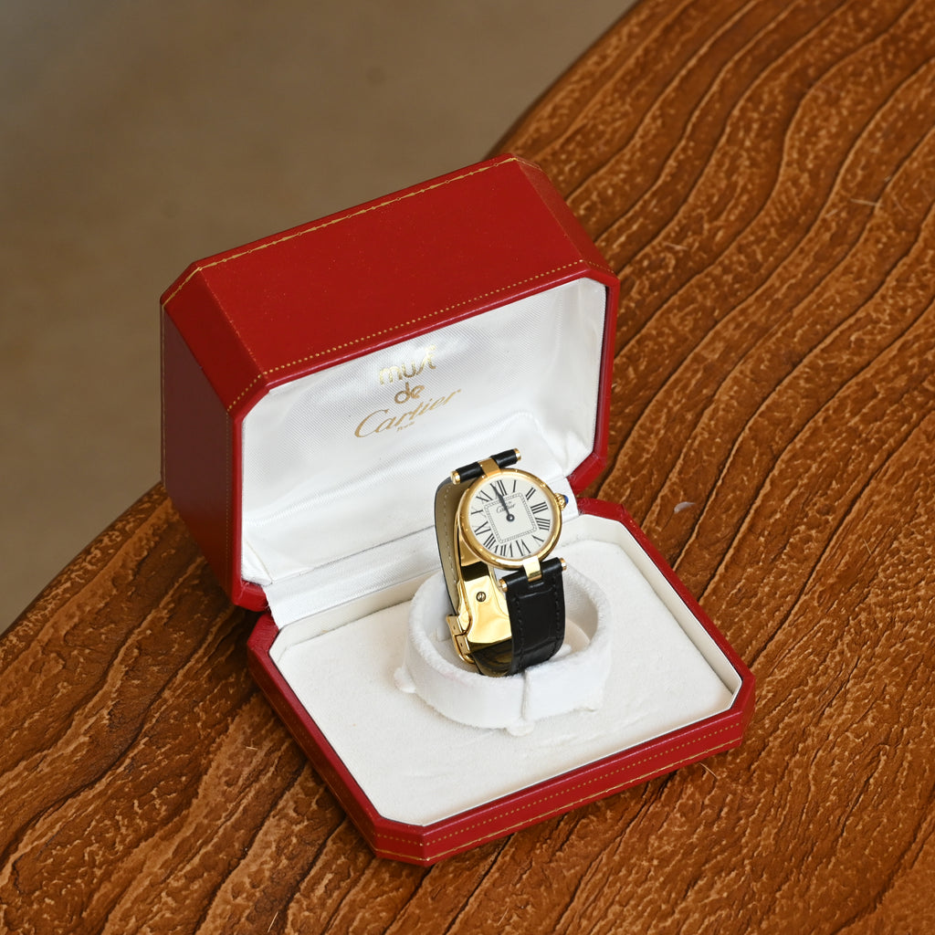 Cartier Must Vendôme SM Opalin Dial Watch Ref.590004
