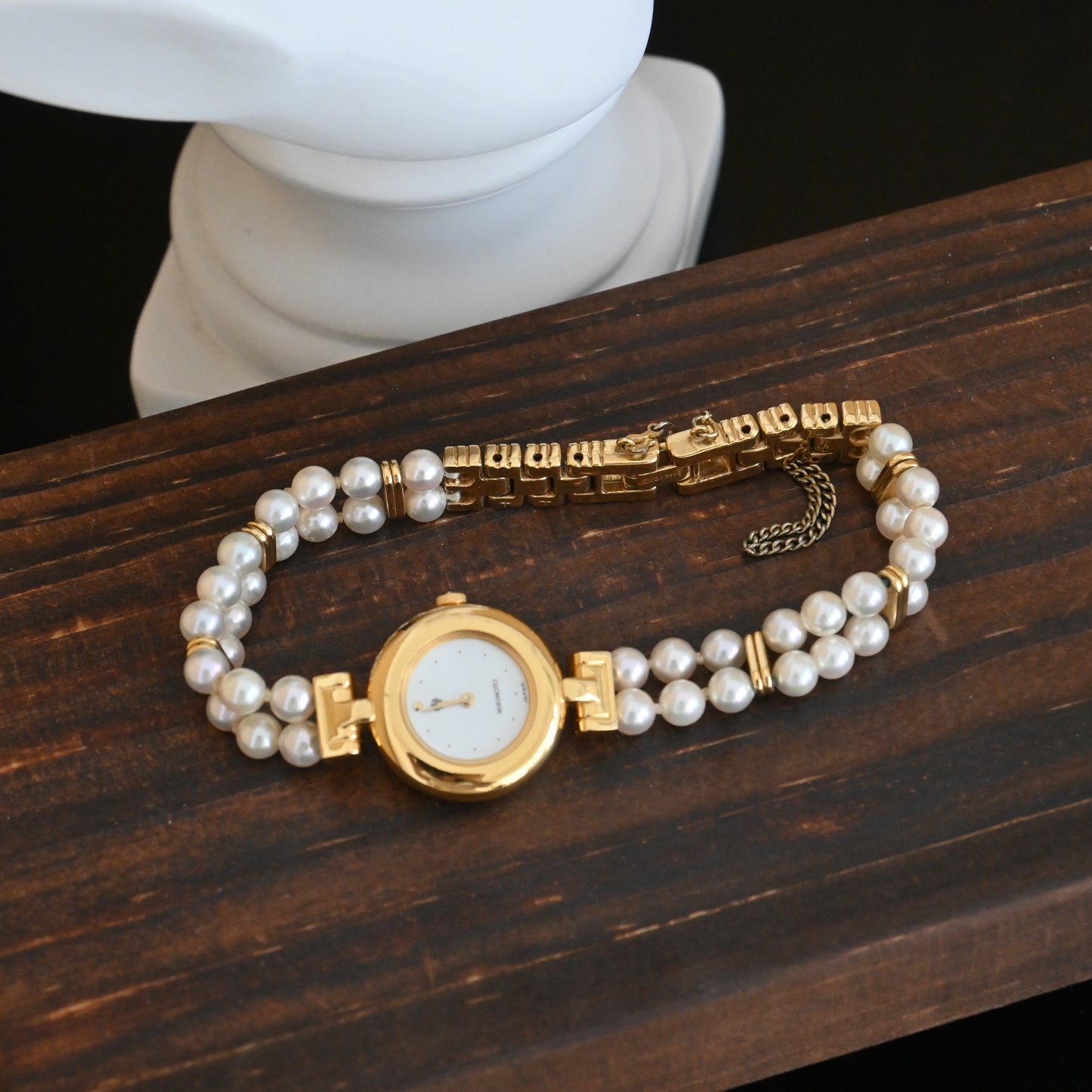 Mikimoto Double Pearl Bracelet Watch