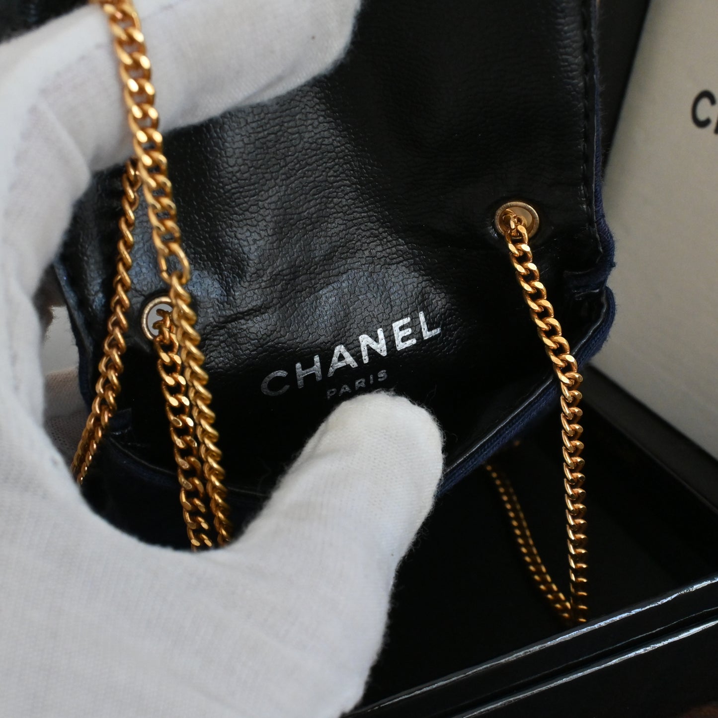 Chanel Micro Pouch Necklace