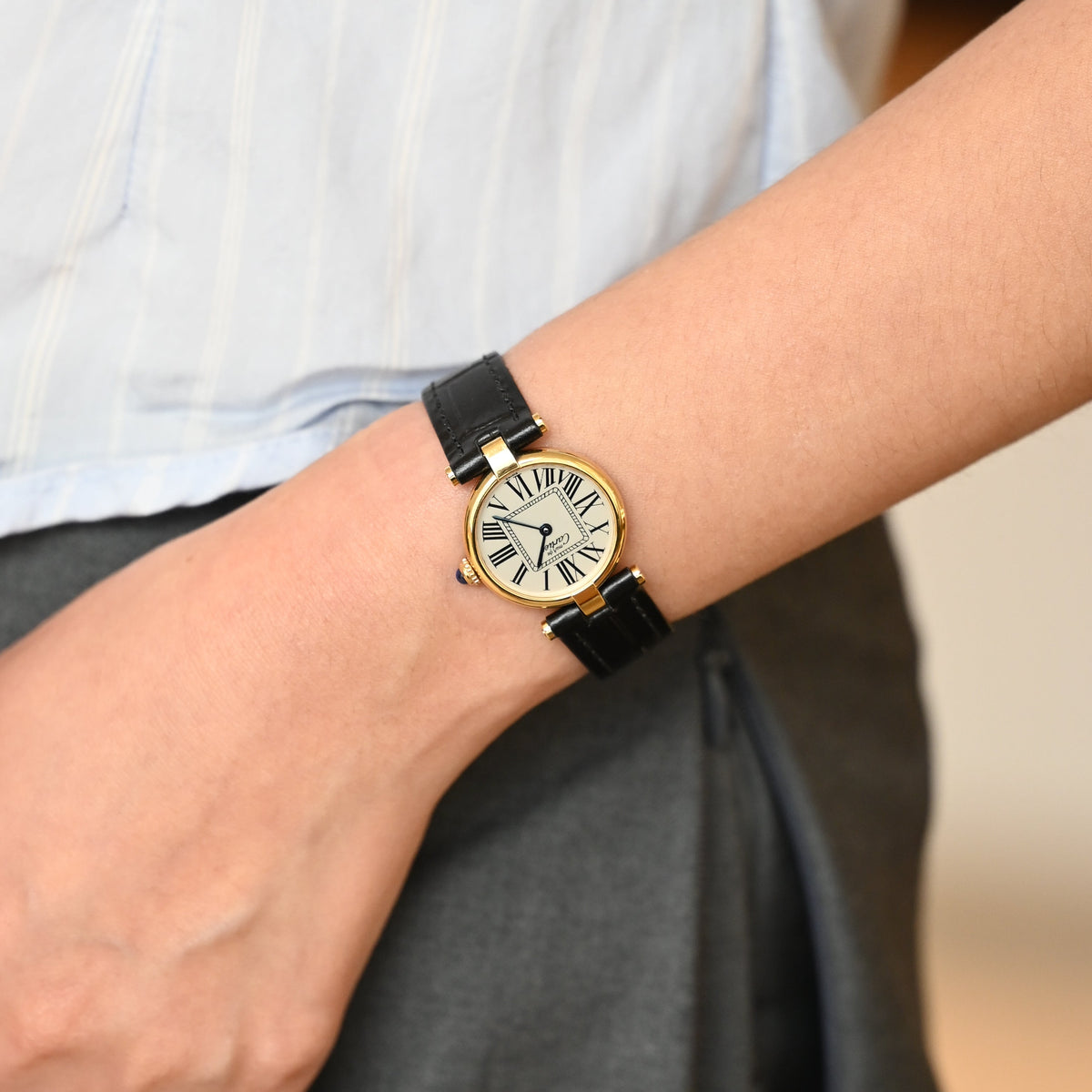Cartier Must Vendôme SM Opalin Dial Watch Ref.590004