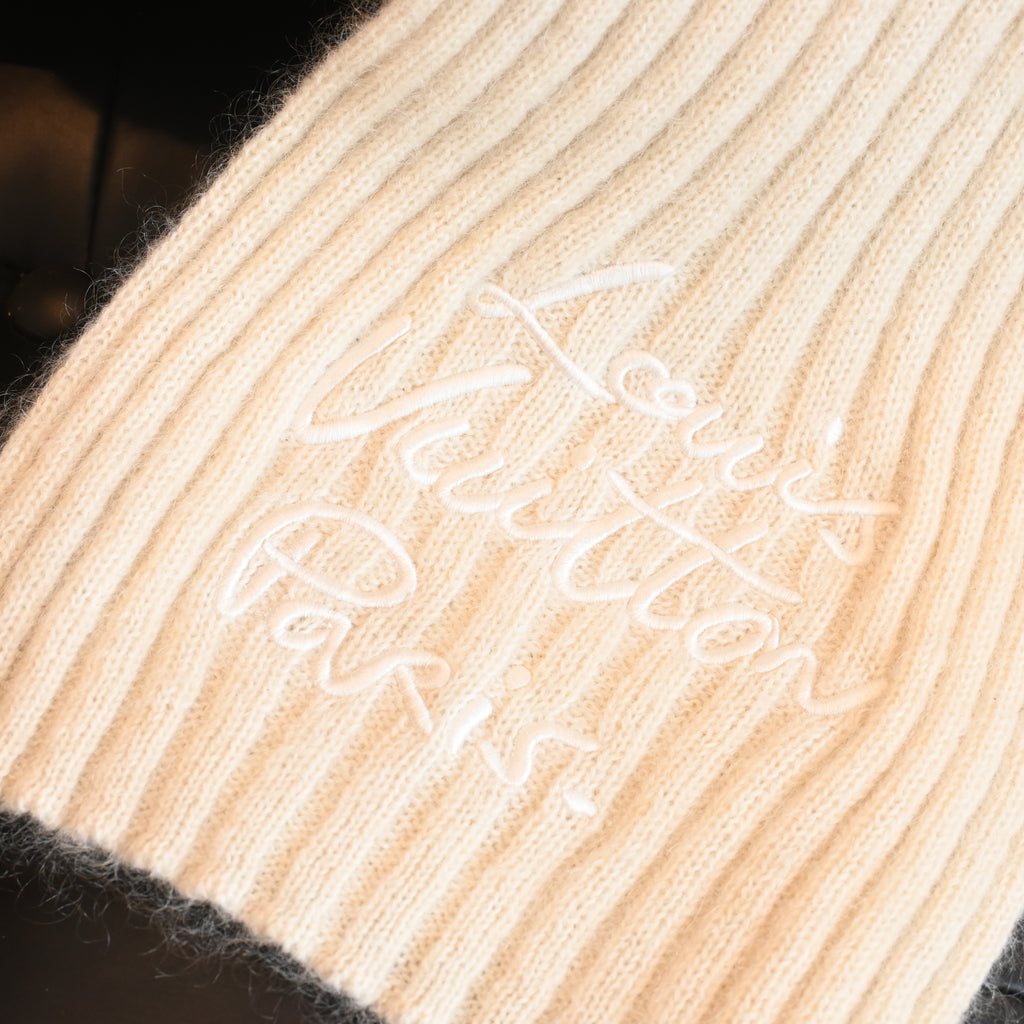 Louis Vuitton LV Script Scarf Mohair x Wool x Nylon