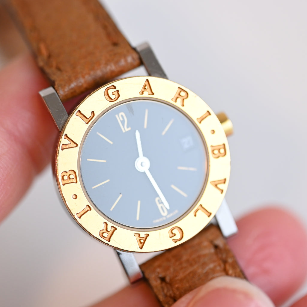Bvlgari BB23 SGLD Ladies Watch 18K YG x Stainless Steel
