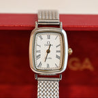 Omega De Ville Tonneau Mesh Bracelet Watch Ref.595.0099 Cal.1458