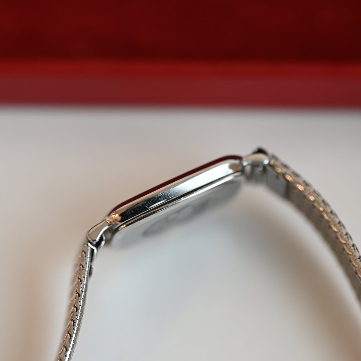 Omega De Ville Tonneau Mesh Bracelet Watch Ref.595.0099 Cal.1458