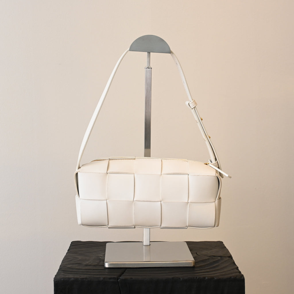 Bottega Veneta White Small Brick Bag - Leluxe Vintage Sdn. Bhd.