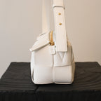 Bottega Veneta White Small Brick Bag - Leluxe Vintage Sdn. Bhd.