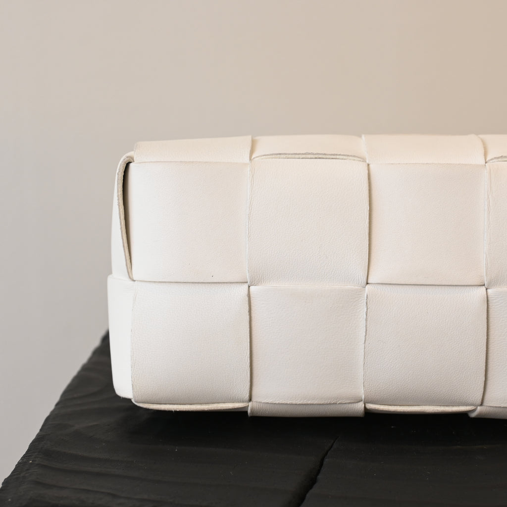 Bottega Veneta White Small Brick Bag - Leluxe Vintage Sdn. Bhd.