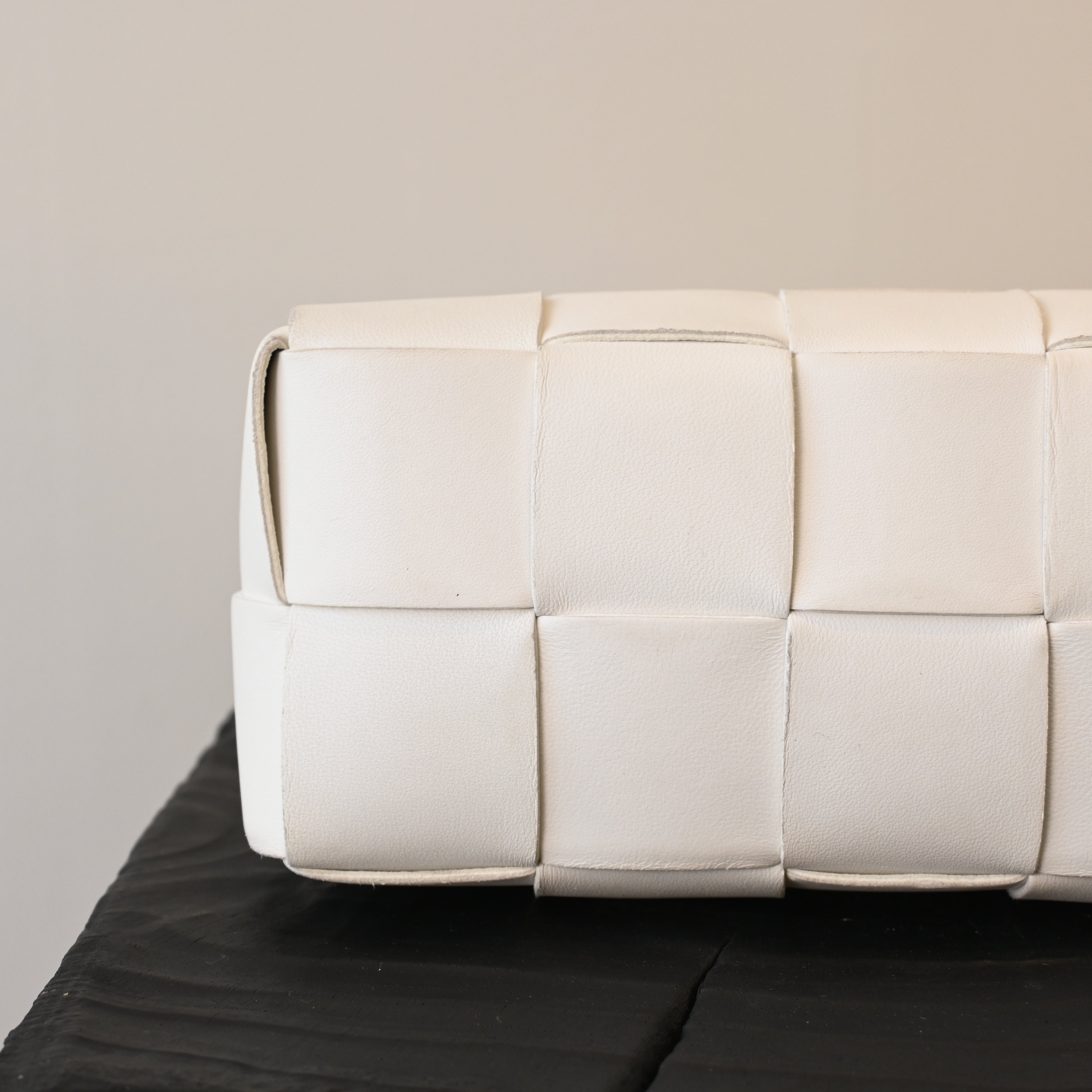 Bottega Veneta White Small Brick Bag - Leluxe Vintage Sdn. Bhd.