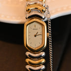 Seiko 2E20-5620 Hexagon Dial Dual-Tone Watch