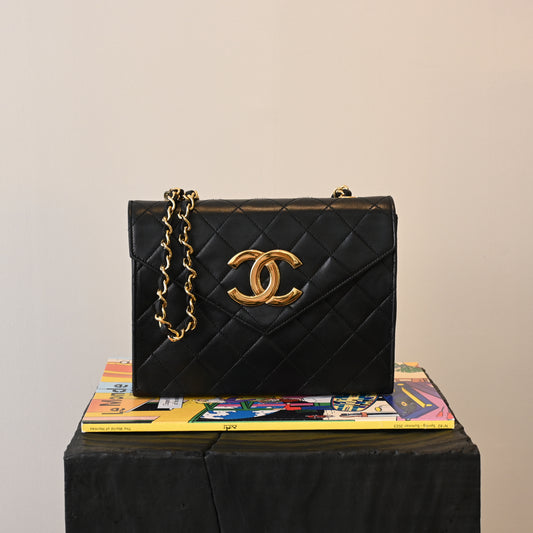 Chanel Big CC Logo Envelope Chain Bag