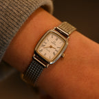 Omega De Ville Tonneau Mesh Bracelet Watch Ref.595.0099 Cal.1458