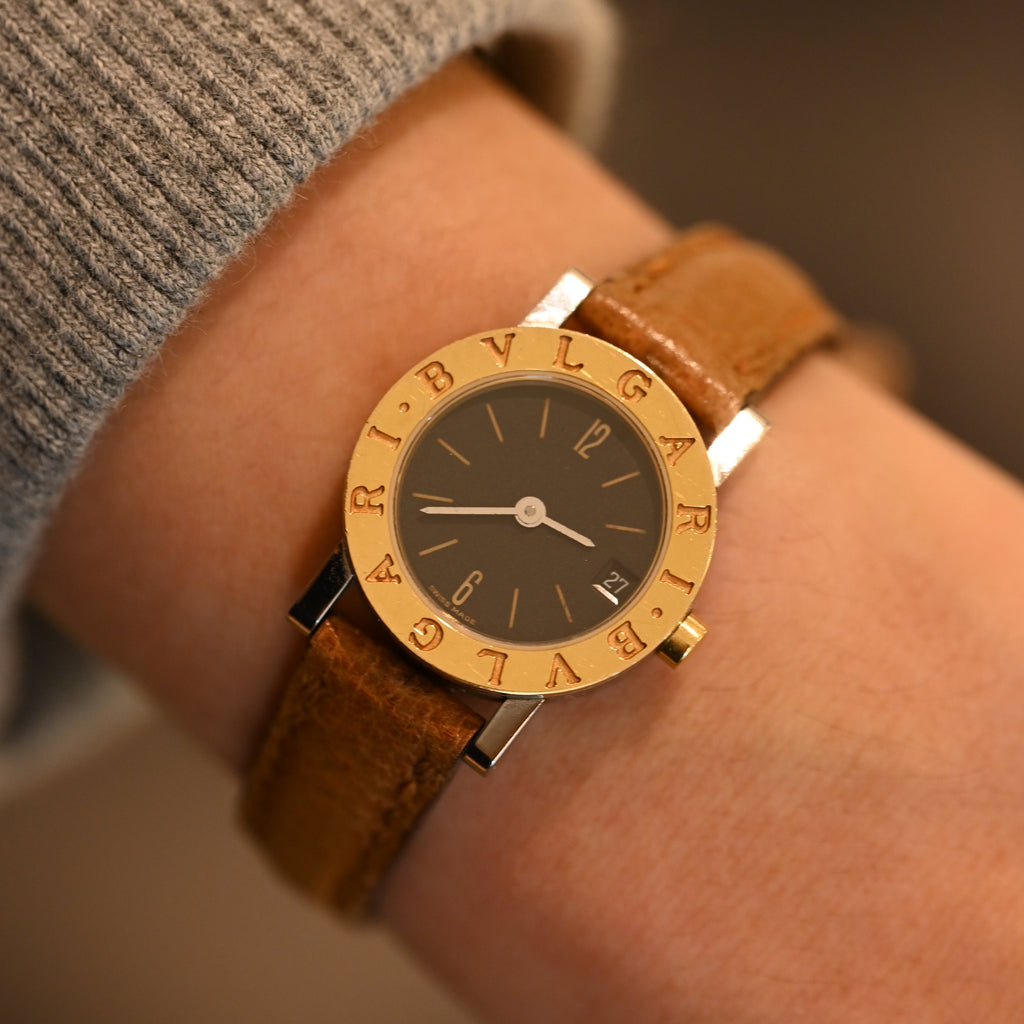 Bvlgari BB23 SGLD Ladies Watch 18K YG x Stainless Steel