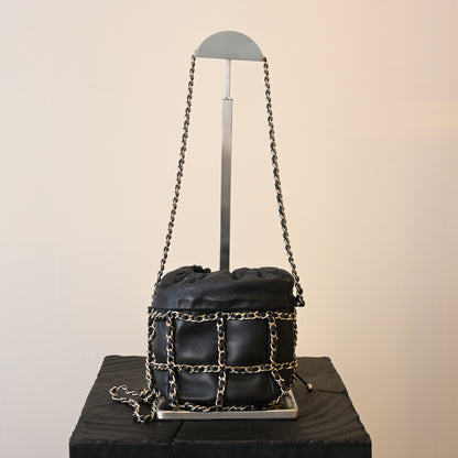 Chanel Drawstring Chain Bucket Bag - Leluxe Vintage Sdn. Bhd.