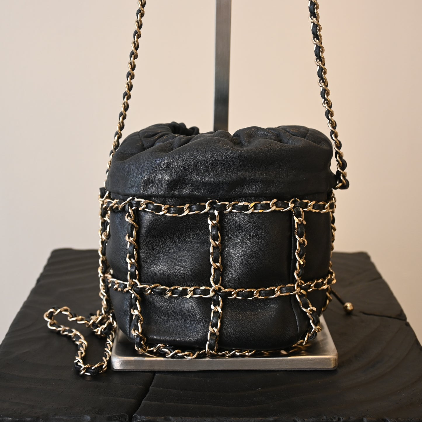 Chanel Drawstring Chain Bucket Bag - Leluxe Vintage Sdn. Bhd.