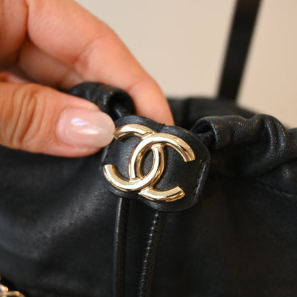 Chanel Drawstring Chain Bucket Bag - Leluxe Vintage Sdn. Bhd.