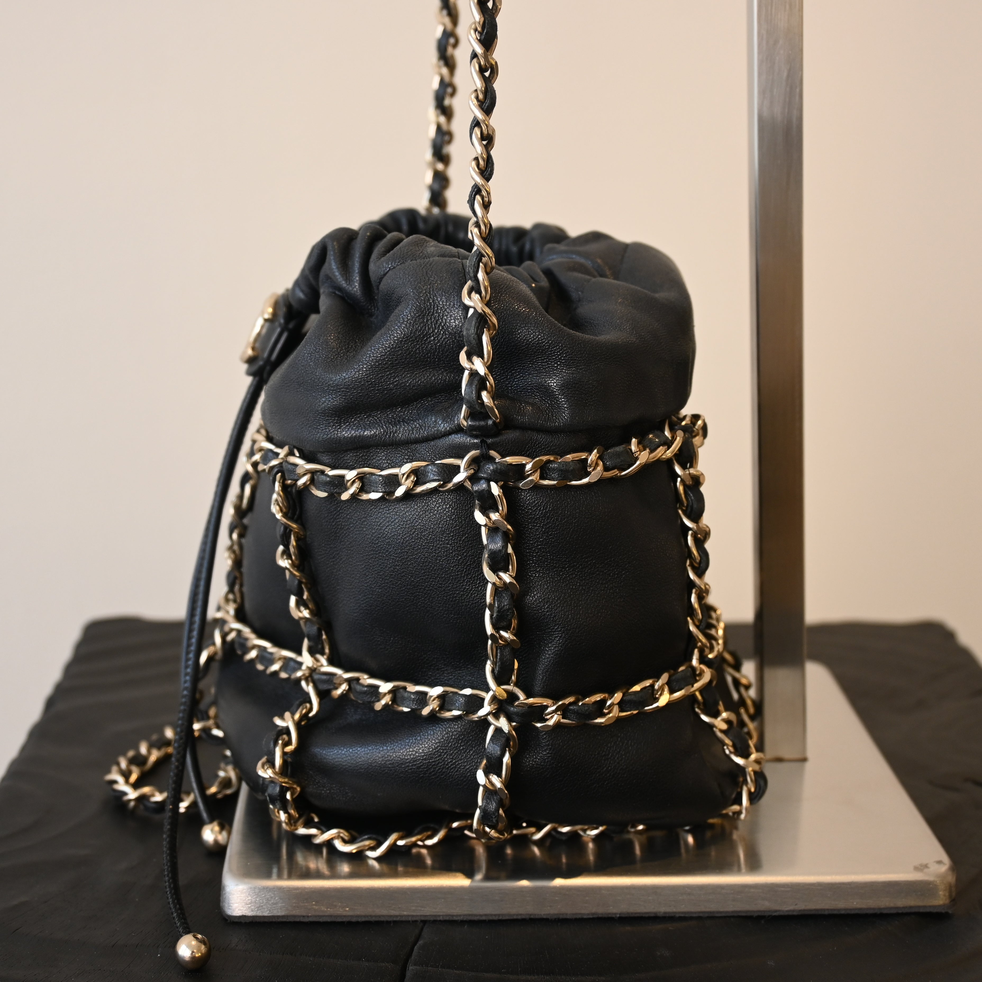 Chanel Drawstring Chain Bucket Bag - Leluxe Vintage Sdn. Bhd.