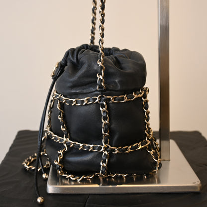 Chanel Drawstring Chain Bucket Bag - Leluxe Vintage Sdn. Bhd.