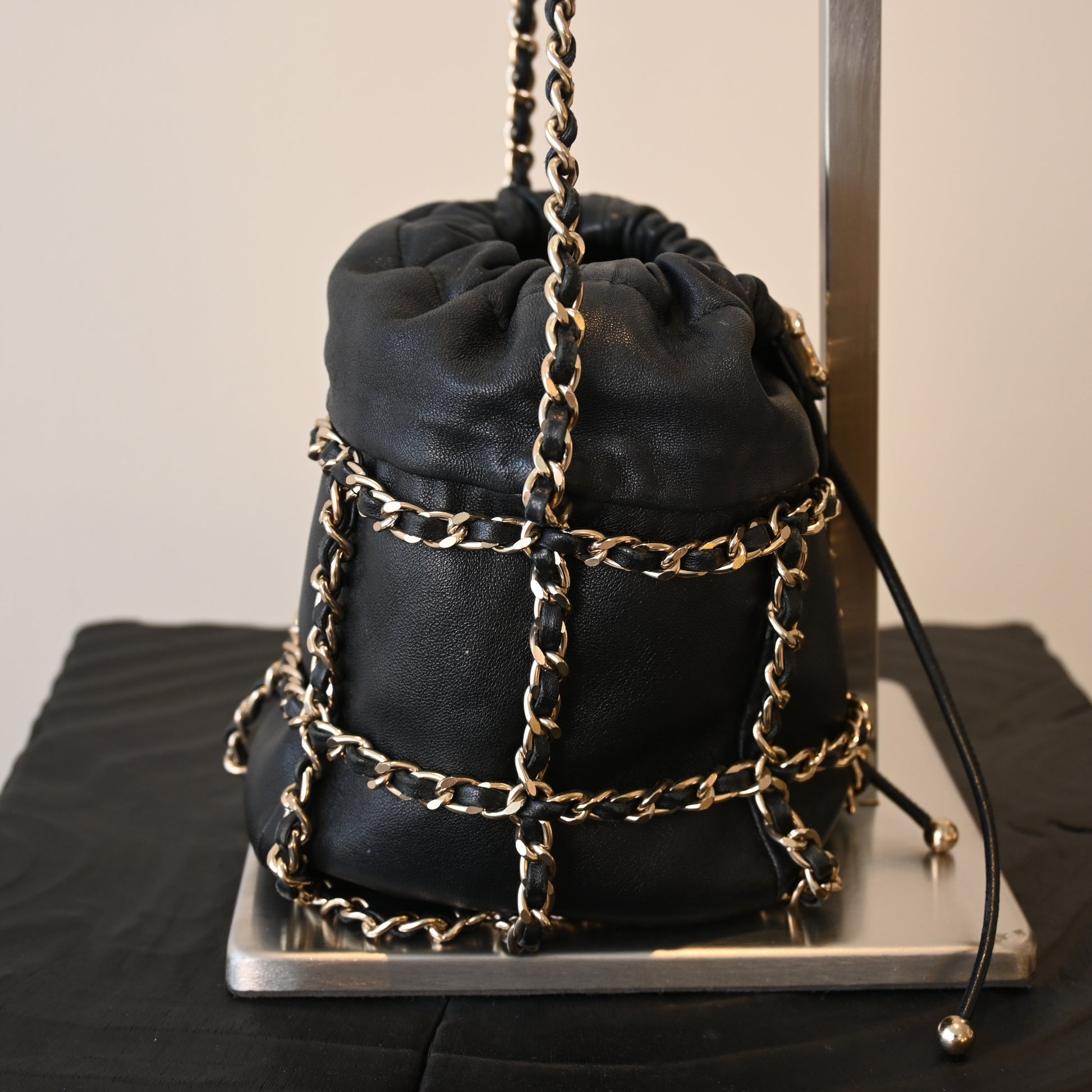 Chanel Drawstring Chain Bucket Bag - Leluxe Vintage Sdn. Bhd.