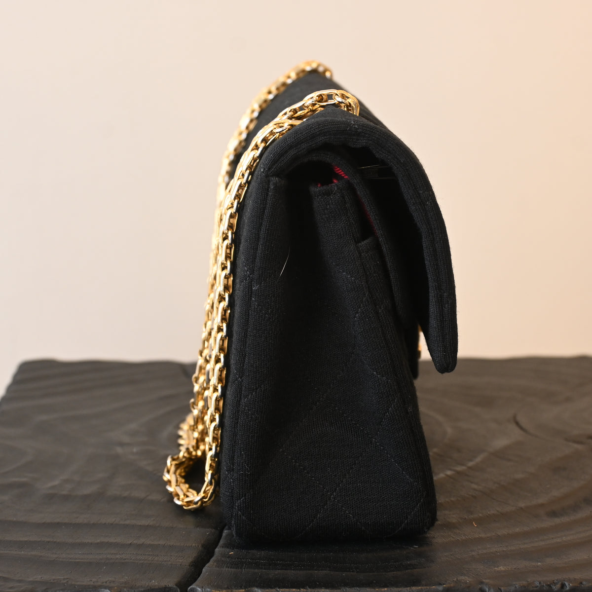 Chanel Matelasse Cotton Double Flap Double Chain