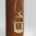 Christian Dior CD Lock Pendant Necklace