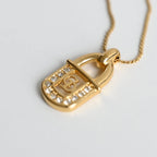 Christian Dior CD Lock Pendant Necklace