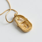 Christian Dior CD Lock Pendant Necklace