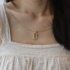Christian Dior CD Lock Pendant Necklace