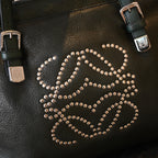Loewe Anagram Studded Boston Bag