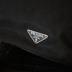Prada Tessuto Nylon Big Hobo Bag with Braided Strap