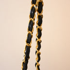 Chanel Black Caviar Vertical Mademoiselle Bag with 24K Gold Plated Hardware