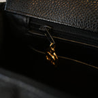 Chanel Black Caviar Vertical Mademoiselle Bag with 24K Gold Plated Hardware