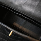 Chanel Black Caviar Vertical Mademoiselle Bag with 24K Gold Plated Hardware