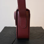 Cartier Must Line Bordeaux Calfskin Flap Shoulder Bag