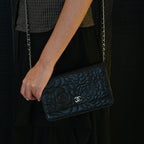Chanel Camellia Embossed WOC Lambskin - Leluxe Vintage Sdn. Bhd.