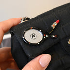 Chanel Satin Mini Lipstick & Mirror Micro Chocolate Bar Bag - Leluxe Vintage Sdn. Bhd.