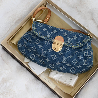 Louis Vuitton Mini Pleaty Denim Shoulder Bag