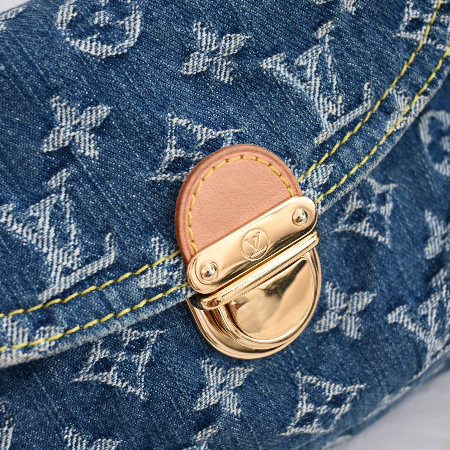 Louis Vuitton Mini Pleaty Denim Shoulder Bag