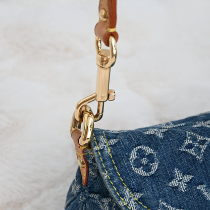 Louis Vuitton Mini Pleaty Denim Shoulder Bag