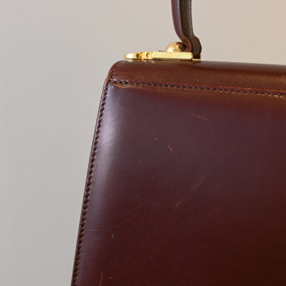 Salvatore Ferragamo Gancini Small Kelly Bordeaux