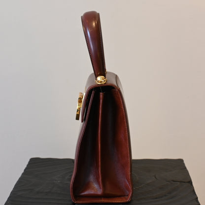 Salvatore Ferragamo Gancini Small Kelly Bordeaux