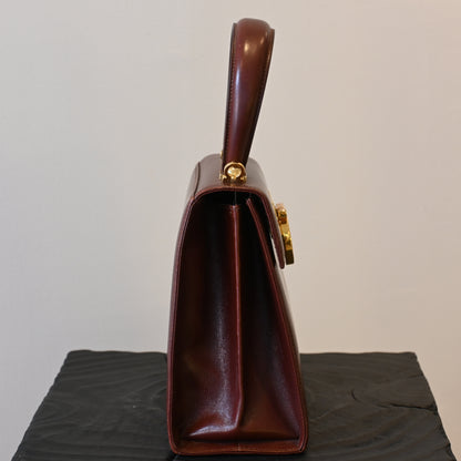 Salvatore Ferragamo Gancini Small Kelly Bordeaux