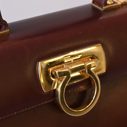 Salvatore Ferragamo Gancini Small Kelly Bordeaux