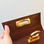 Salvatore Ferragamo Gancini Small Kelly Bordeaux - Leluxe Vintage Sdn. Bhd.