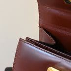 Salvatore Ferragamo Gancini Small Kelly Bordeaux - Leluxe Vintage Sdn. Bhd.