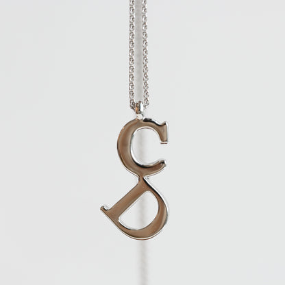 Dior CD logo Silver Necklace