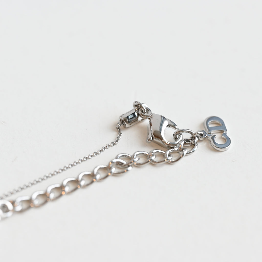 Dior CD logo Silver Necklace - Leluxe Vintage Sdn. Bhd.